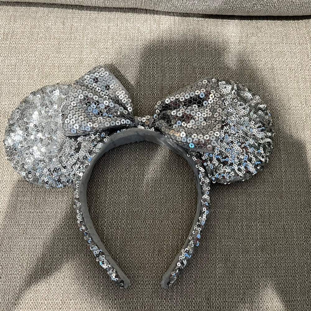 Silver Disney Minnie Ears